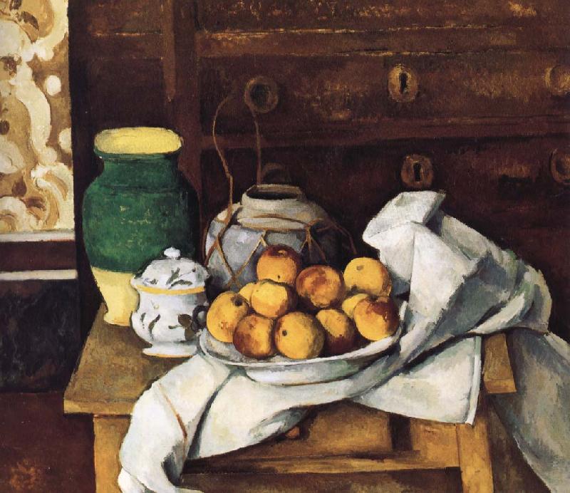 Paul Cezanne of still life with fruit Sweden oil painting art